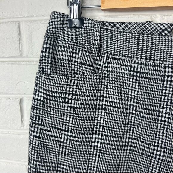 Calvin Klein Black White Houndstooth Plaid Modern Fit Trouser Pants Size 4 - Picture 6 of 10